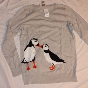 BNWT Loft Outlet puffin sweater💕 Super cute👀😝